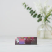 Tänzer/cammer/Kellnerinmitteilungsblatt Mini Visitenkarte (Stehend Vorderseite)