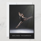 Tänzer Choreograf Comp Card 5 Foto QR Code Einladung (Vorderseite)