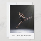 Tänzer Choreograf Comp Card 5 Foto QR Code Einladung (Vorderseite)