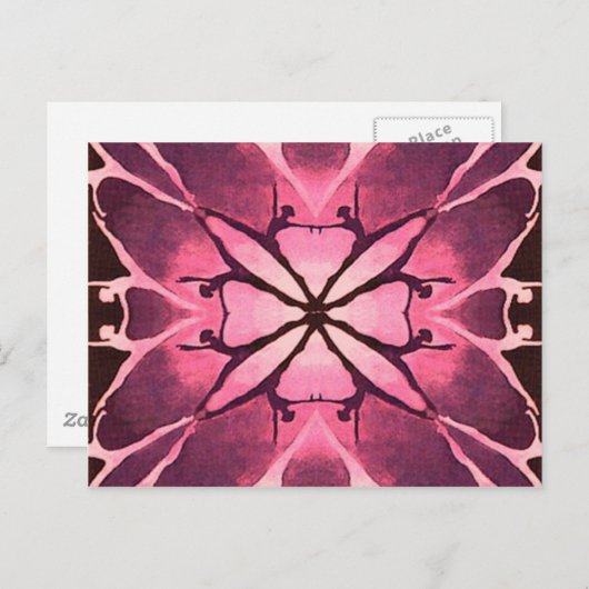Tänzer (Cranberry) Postkarte (Vorne/Hinten)