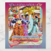 Tänzer - Danke 2549 Weinetikett (Einzelnes Label)