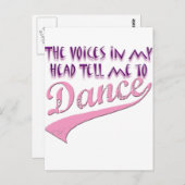 Tänzer Delight Apparel and Merchandise Postkarte (Vorne/Hinten)