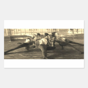 Tänzer der 1930er Jahre Rechteckiger Aufkleber