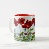 Tänzer der Mohnreihe - Blasen, wo du gepflanzt bis Zweifarbige Tasse (Vorderseite Links)