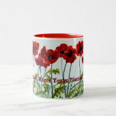 Tänzer der Mohnreihe - Blasen, wo du gepflanzt bis Zweifarbige Tasse (Mittel)