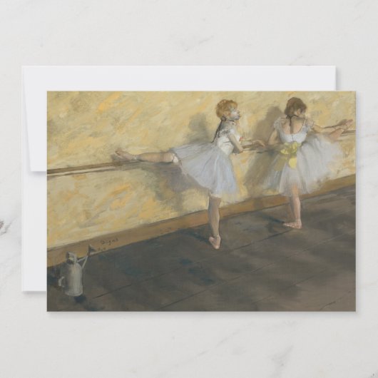 Tänzer, die an der Barre spielen | Edgar Degas (Vorderseite)
