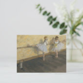 Tänzer, die an der Barre spielen | Edgar Degas Postkarte (Stehend Vorderseite)