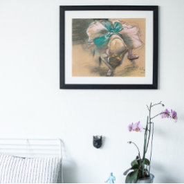 Tänzer, die ihre Ribbons von Edgar Degas binden Poster