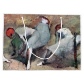 Tänzer, die ihre Schuhe binden, Edgar Degas Große Geschenktüte (Rückseite)