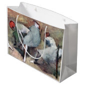 Tänzer, die ihre Schuhe binden, Edgar Degas Große Geschenktüte (Rückseite Schrägansicht)