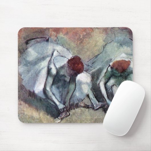 Tänzer, die ihre Schuhe binden, Edgar Degas Mousepad (Mit Mouse)