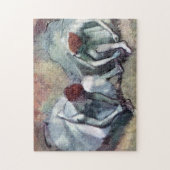 Tänzer, die ihre Schuhe binden, Edgar Degas Puzzle (Vertikal)