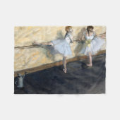 Tänzer, die im Barre spielen, Edgar Degas Fleecedecke (Vorderseite (Horizontal))