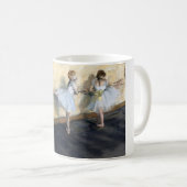 Tänzer, die im Barre spielen, Edgar Degas Kaffeetasse (VorderseiteRechts)