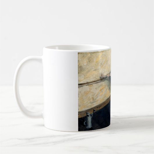 Tänzer, die im Barre spielen, Edgar Degas Kaffeetasse (Links)