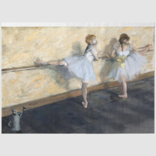 Tänzer, die im Barre spielen, Edgar Degas Seidenpapier