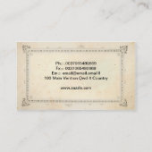 Tänzer, die Paar-Visitenkarte tanzen Visitenkarte (Rückseite)