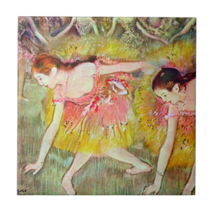 Tänzer, die von Edgar Degas heruntergehen, Ballett Fliese