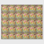 Tänzer, die von Edgar Degas heruntergehen, Ballett Geschenkpapier (Flach)