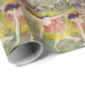 Tänzer, die von Edgar Degas heruntergehen, Ballett Geschenkpapier (Rolleneckpunkt)