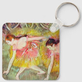 Tänzer, die von Edgar Degas heruntergehen, Ballett Schlüsselanhänger (Rückseite)