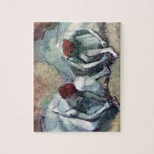 Tänzer, die von Edgar Degas ihre Schuhe schnappen Puzzle (Vertikal)
