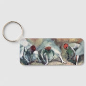 Tänzer, die von Edgar Degas ihre Schuhe schnappen Schlüsselanhänger (Rückseite)