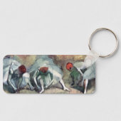 Tänzer, die von Edgar Degas ihre Schuhe schnappen Schlüsselanhänger (Vorderseite)