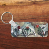 Tänzer, die von Edgar Degas ihre Schuhe schnappen Schlüsselanhänger (Rückseite)