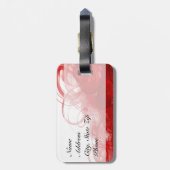 Tänzer| DIREKT| Rot Gepäckanhänger (Rückseite vertikal)