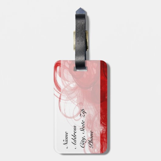 Tänzer| DIREKT| Rot Gepäckanhänger (Rückseite vertikal)