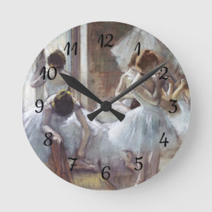 Tänzer Edgar Degas Runde Wanduhr