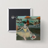 Tänzer Edgar Degass | mit dem Blumenstrauß, Button (Vorne & Hinten)