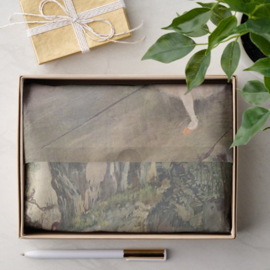 Tänzer Edgar Degass | nimmt einen Bogen Seidenpapier (Geschenk)