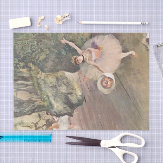 Tänzer Edgar Degass | nimmt einen Bogen Seidenpapier (Handwerk)