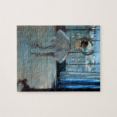 Tänzer Edgar Degass | vor einem Fenster Puzzle (Horizontal)
