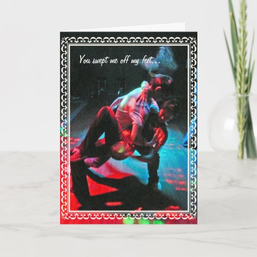 Tänzer-Eintauchen Feiertagskarte (Vorderseite)