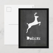 Tänzer Feiertagspostkarte (Vorne/Hinten)