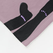 Tänzer Fleece Blanket Lilac & Black (Ecke)