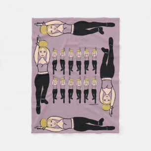 Tänzer Fleece Blanket Lilac & Black