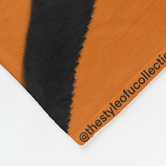 Tänzer Fleece Blanket Orange & Black (Ecke)