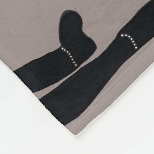 Tänzer Fleece Blanket Rauch & Black (Ecke)