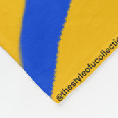 Tänzer Fleece-Decke Gelb & Blau Fleecedecke (Ecke)