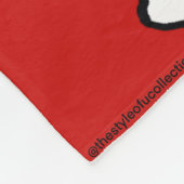 Tänzer-Fleece-Decke Rot & Schwarz 2 Fleecedecke (Ecke)