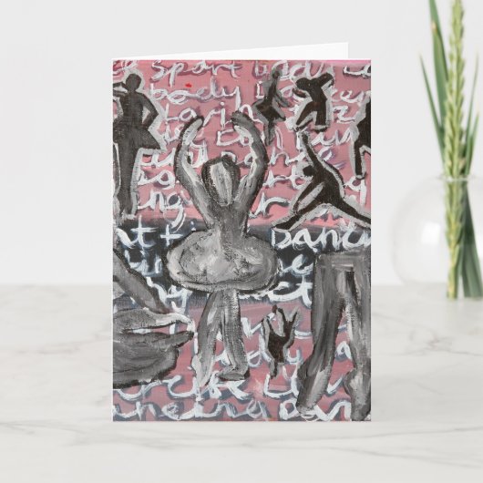 Tänzer-Geburtstag Karte (Vorderseite)