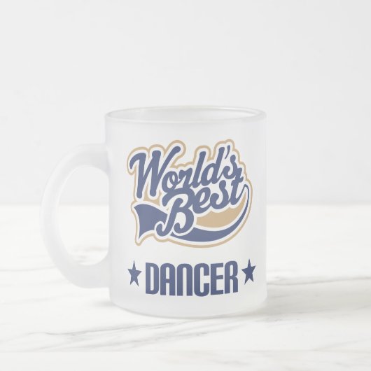 Tänzer-Geschenk (Welten am besten) Mattglastasse (Links)