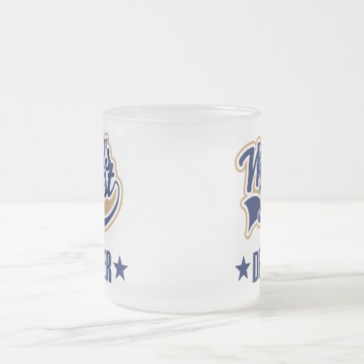 Tänzer-Geschenk (Welten am besten) Mattglastasse (Mittel)