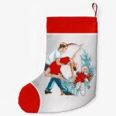 Tänzer Happy Holidays Kleiner Weihnachtsstrumpf (Rückseite)