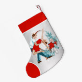 Tänzer Happy Holidays Kleiner Weihnachtsstrumpf (Rückseite (Hängend))