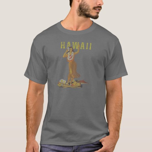 Tänzer Hawaiis Hula T-Shirt (Vorderseite)